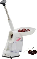 Mrs. Anderson’S Baking Deluxe Cherry Pitter with Suction Base, BPA Free, 11-Inch