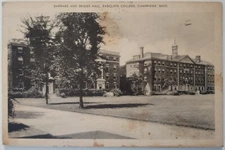Vintage Postcard Barnard and Briggs Hall Radcliffe College Cambridge MA AA15