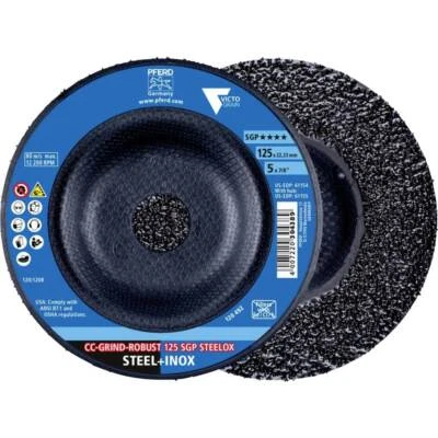 10er Multipack PFERD TOOLS 64195126 Schleifscheibe Durchmesser 125 mm Bohrungs-Ø