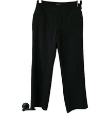 Lands End Sport Womens Pants S Pull On Straight Leg Black Leggings Athletic