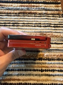 Nintendo 3DS Handheld System Flame Red Working Great W/ Pokemon Sun