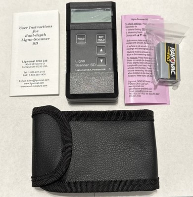 LIGNOMAT Ligno Scanner SD Pinless Moisture Meter - Dual-Depth Humidity Tester