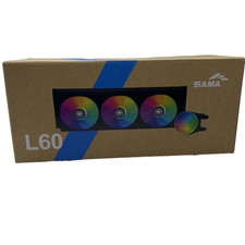 SAMA L60 BK 360mm AIO Liquid CPU Cooler ARGB Triple 120mm PWM Fans Black