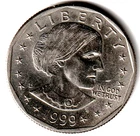 1999-D Susan B Anthony Dollar — photo from another recent sale