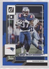 2022 Panini Donruss Press Proof Blue Damien Harris #135 00r3