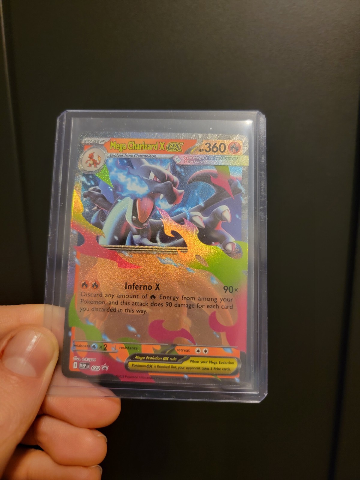 Mega Charizard X ex - MEP Black Star Promo #29 Mega Evolution Pokémon - NM