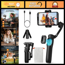 3-Axis Gimbal Stabilizer for iPhone  Android - Smooth Video, Lightweight, Black
