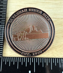 Vintage Savannah River Lapel Pin 1950 Atomic DOE Site South Carolina Nuclear