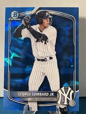 2025 Bowman Chrome Sapphire Baseball George Lombard Jr. Sapphire #BDC-43 YANKEES