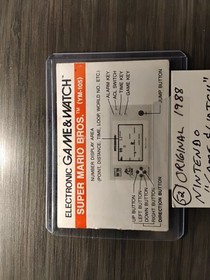 Vintage 1988 Nintendo Game & Watch Super Mario Bros Handheld Game working ym-105