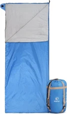 REDCAMP Ultra Lightweight Sleeping Bag for 75"x 32.5", Envelope/Blue 