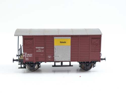 Liliput H0 aus 8810 50 gedeckter Güterwagen für Oelwehr 12 104-5 SBB / NEM | Condition: Gebraucht