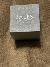 ZALES THE DIAMOND STORE Silver Ring Jewelry Presentation Box w/ Pillow EMPTY
