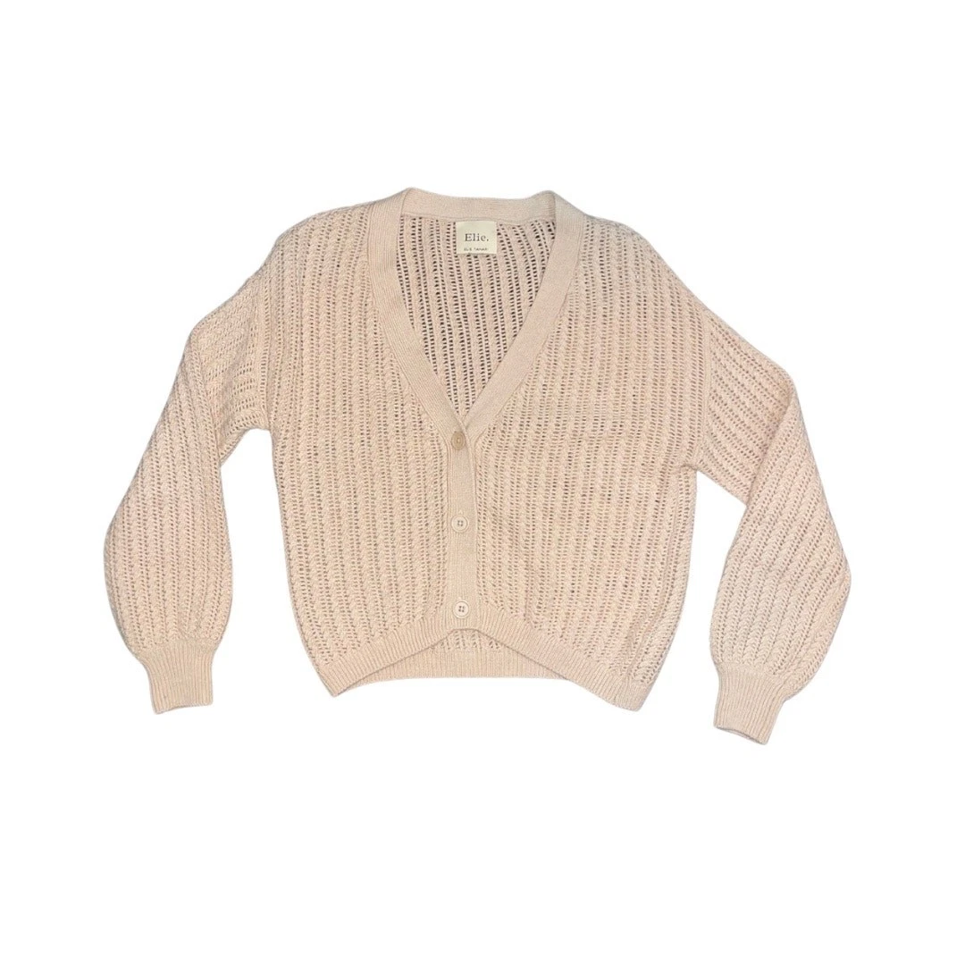 Cardigan Elie Tahari Laine Mérinos 'Clarion' Couleur Lime - Taille S/M, Neuf Avec étiquettes