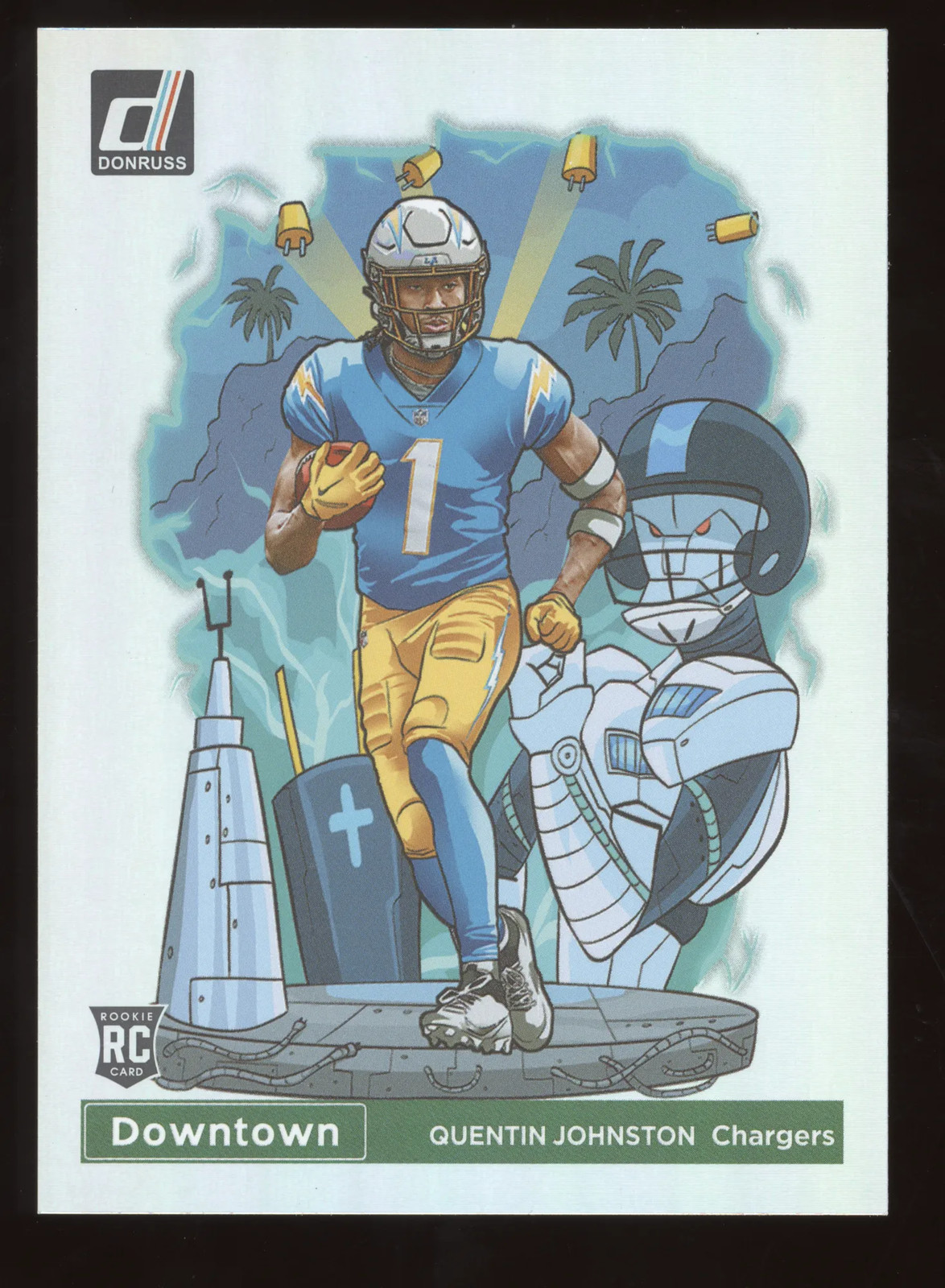 2023 Panini Donruss Football Downtown Quentin Johnston #D-16 RC