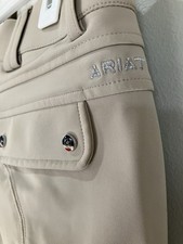 Ariat Pro Series Womens Riding Pants sz. 28L Beige TRI FACTOR Grip Equestrian