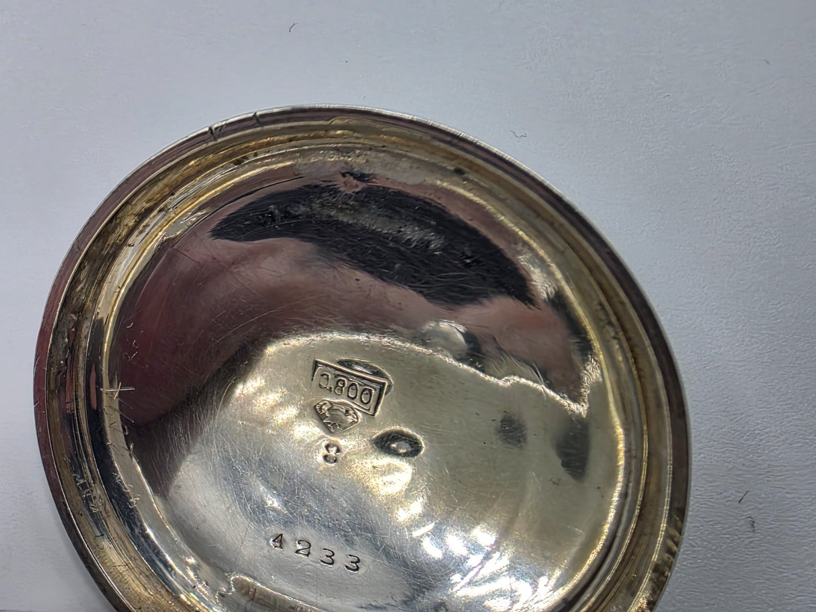 Solid Silver Signed Swiss Pocket Watch Fully Work… - image 9