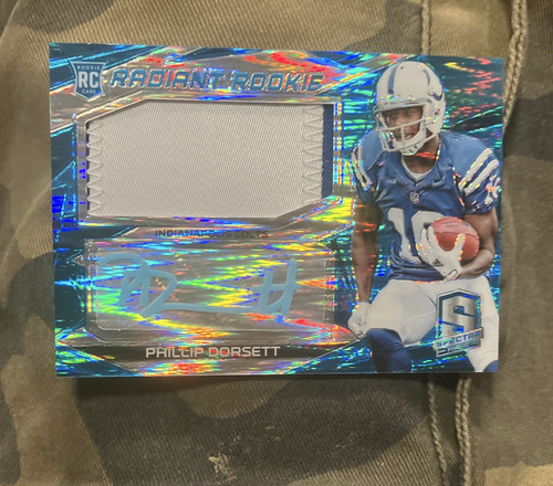 Panini 2015 Spectra Phillip Dorsett Colts Radiant Rookie Auto Patch /25