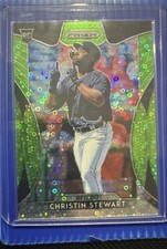 2019 - Tier II Christin Stewart #122 Lime Green Donut Circle Prizm 132/199 (RC)