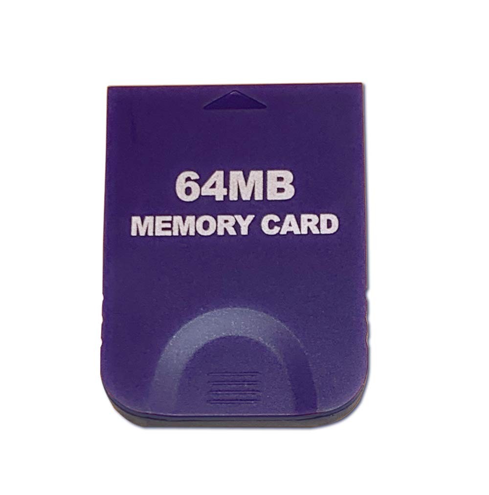 Carte mémoire 64Mo GameCube et Wii avec boîtier de protection violet