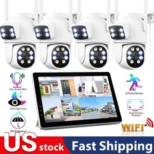 4MP Wireless Security Camera System Outdoor with Monitor for Home 10CH NVR HDD