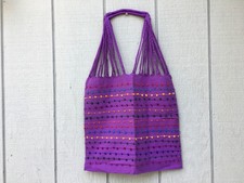 Handmade Hand Woven Cotton Mexican Tote Bag - Bolsa Telar Rayas
