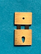 Pendelfeder Standuhr Hausuhren  Stiftabstand 14 Comtoise Messing