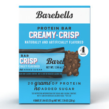 High Protein Bars, Creamy Crisp, 20g Protein, 1.9oz 4 Count Pack