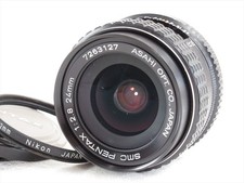 Asahi Pentax smc 24mm f/2.8 Wide Angle Lens for K Mount w/ Filter Japan #5956