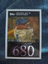 JOSH GIBSON PITTSBURGH CRAWFORDS 2007 TOPPS HOME RUN HISTORY HR #680