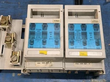 2 Wohner LTS-00/60 3-Pole Fuse Holder 60A 690V Panel Mount  UNTESTED