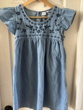 Gap Girls Baby Doll Embroidered Dress Size 12