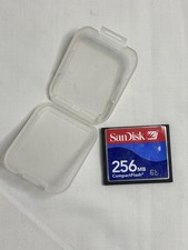 SanDisk 256MB CompactFlash Memory Card - SDCFJ Used with Case - Tested