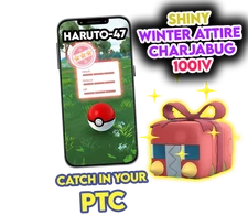 Pokemon Shiny Winter Attire Charjabug 100IV Catch in your P T C