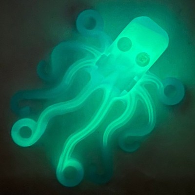 LEGO Blue Octopus 6086pb01 Set 8636/852748 Glows in the Dark Loose