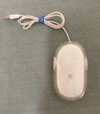 Apple Mac Mouse Genuine Wired Optical M5769 Clear White Tested Works