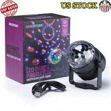 Multicolor LED Party Projector USB Powered Rotating Light Show Adjustable Base