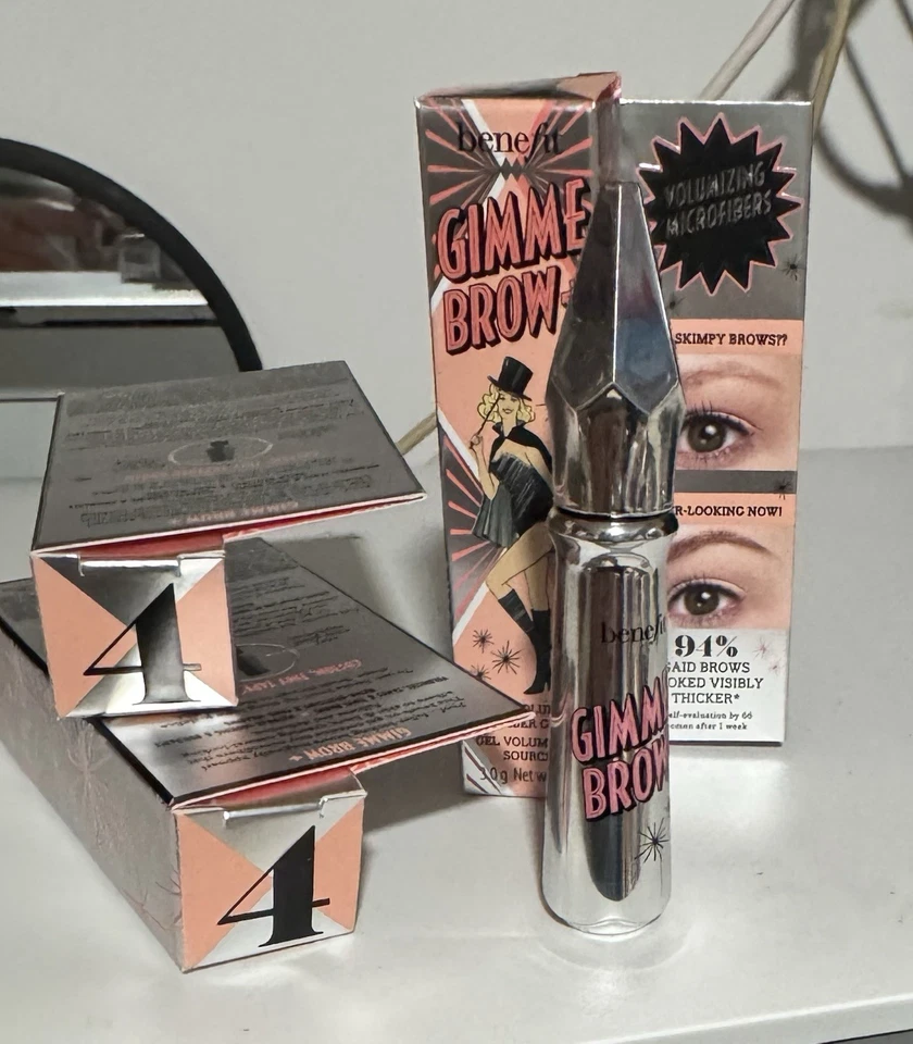 3 New Benefit Cosmetics Gimme Brow+ Brow-Volumizing Fiber Gel #4 0.1oz $30 - Image 3 of 4