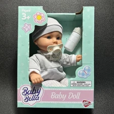 Play Right 12" Baby Doll With Bottle & Magnetic Pacifier New In Box