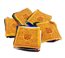  Original Tibetan Windhorse Prayer Flags. Authentic Pack of 50 Flags(6.5"X6.5")
