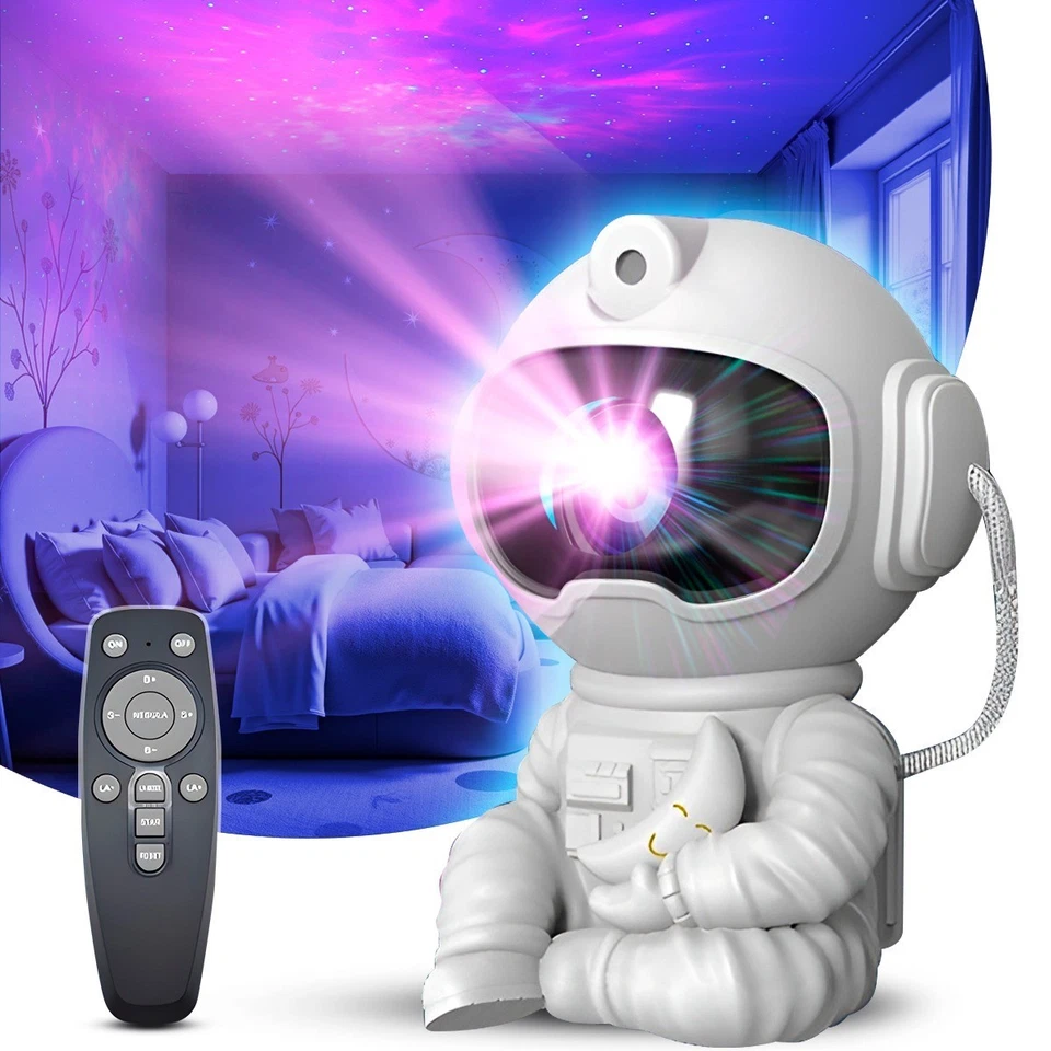 Proyector de estrellas, luz led, astronauta con control remoto, galaxia , niños