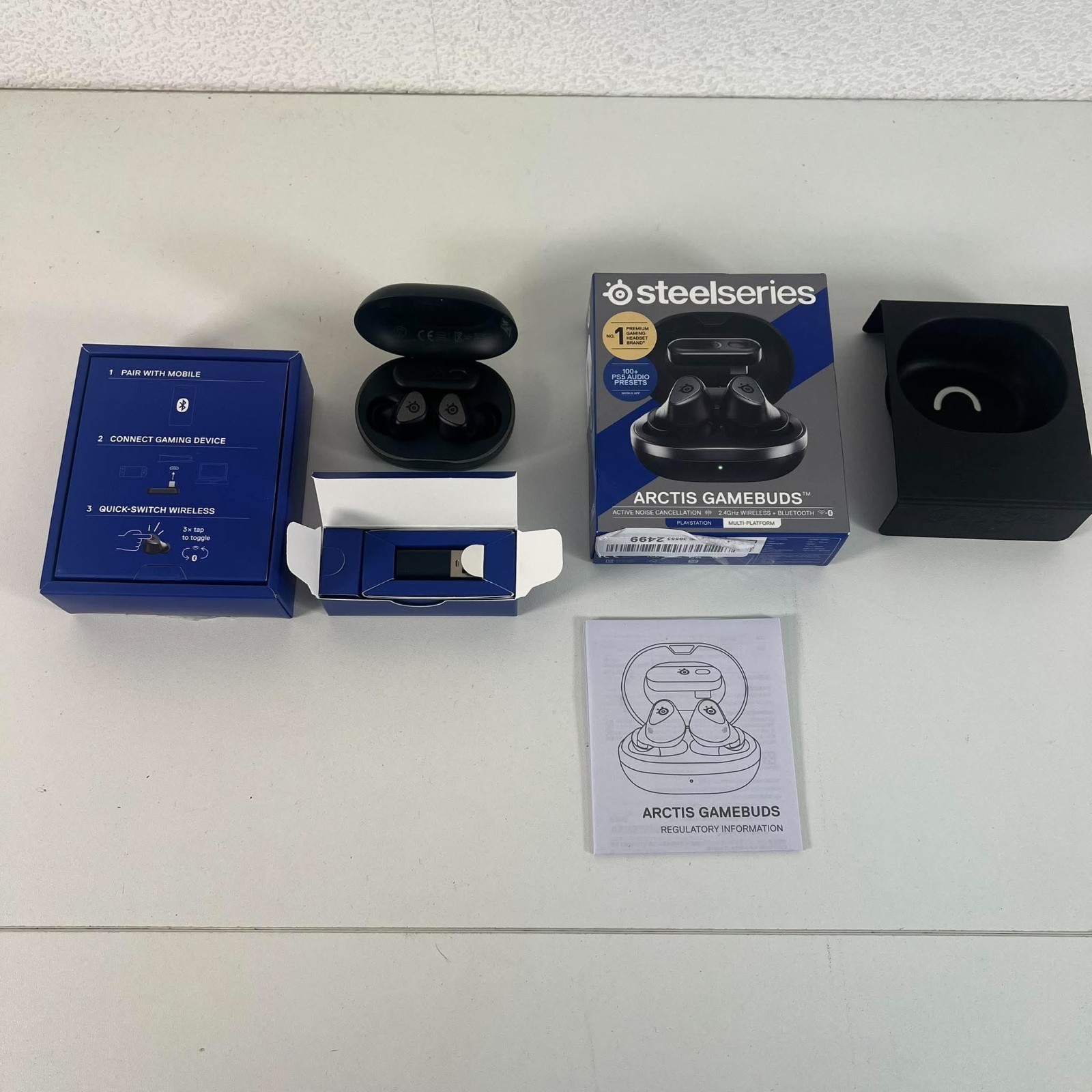 SteelSeries Arctis GameBuds Wireless Gaming Earbuds PS5 PS4 PC Switch ANC Black