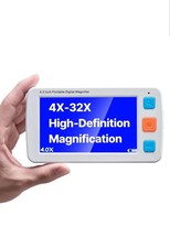 VEVOR Portable Digital Magnifier 5" HD Electronic Video Magnifier 4X - 32X Zoom