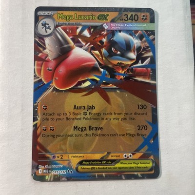 Mega Lucario ex 077/132 Pokemon Mega Evolution English Double Rare