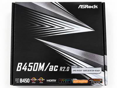 ASRock B450M/ac R2.0 AM4 Micro ATX Motherboard WiFi