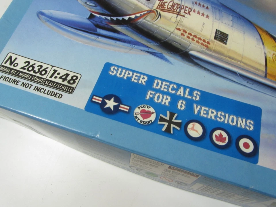 Italeri Model Aircraft Kit Unassembled + Instructions & Decals F-86 E Sabre 1:48 - Image 2 of 3