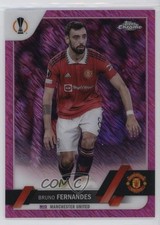 2022 Chrome UEFA Club Competitions Pink Shimmer Refractor Bruno Fernandes jg5