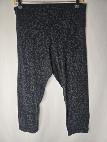 Lululemon Align Crop 21"Wild Thing Camo Deep Coal Multi Size 12 - Picture 2 of 10