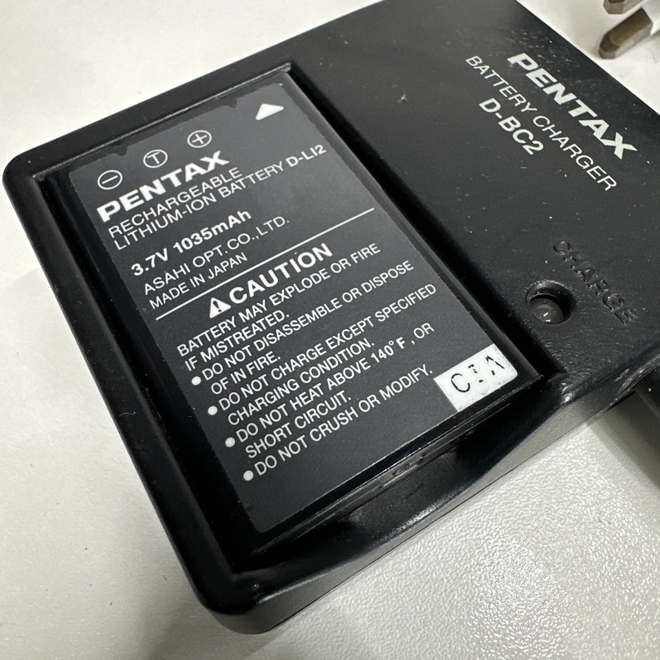 Genuine Pentax D-BC2 charger for D-Li7, D-Li2 Optio MX4 750Z 330 430 RS,450 550 - Image 3 of 3