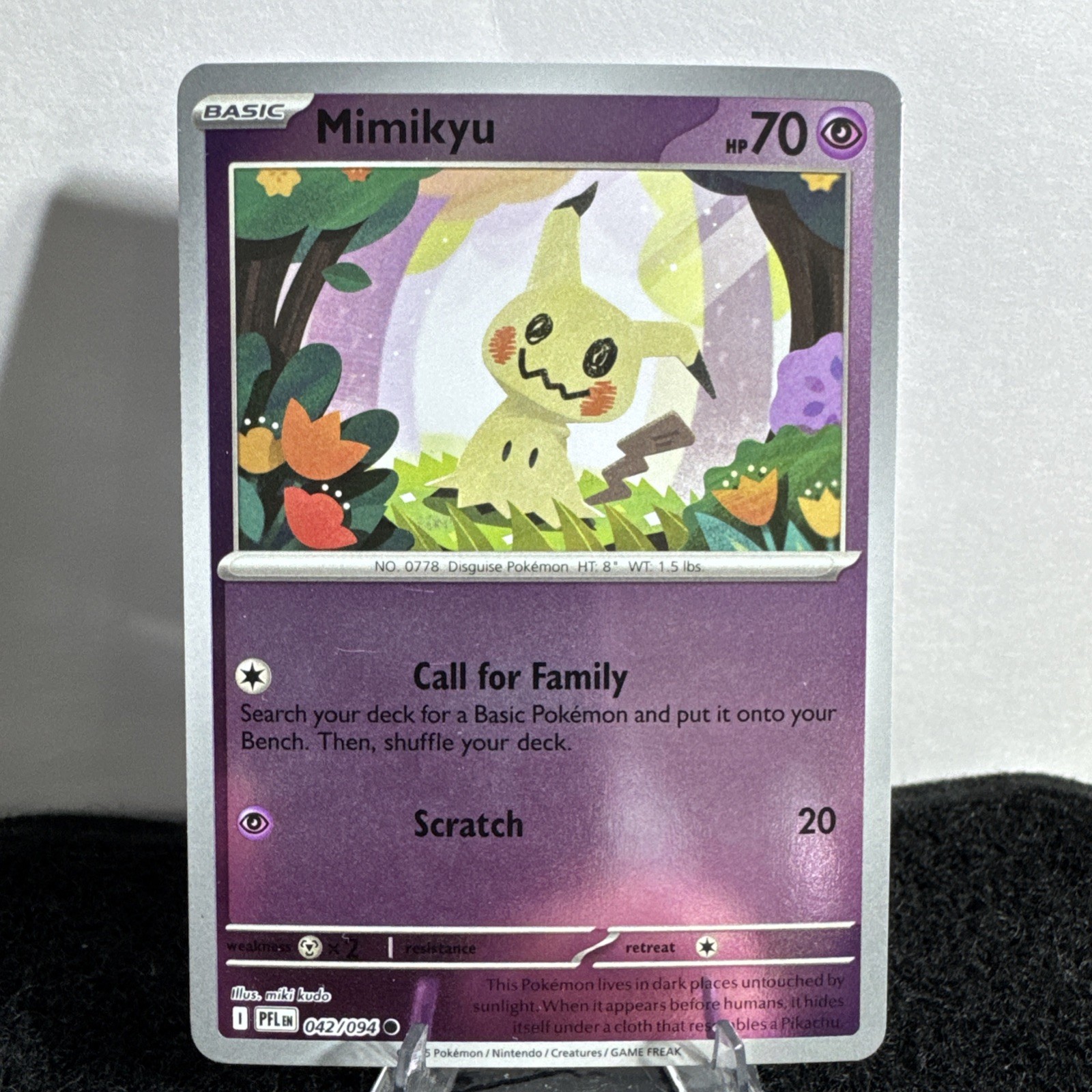 Mimikyu 042/094 Reverse Holo Phantasmal Flames Pokemon TCG NM/MT